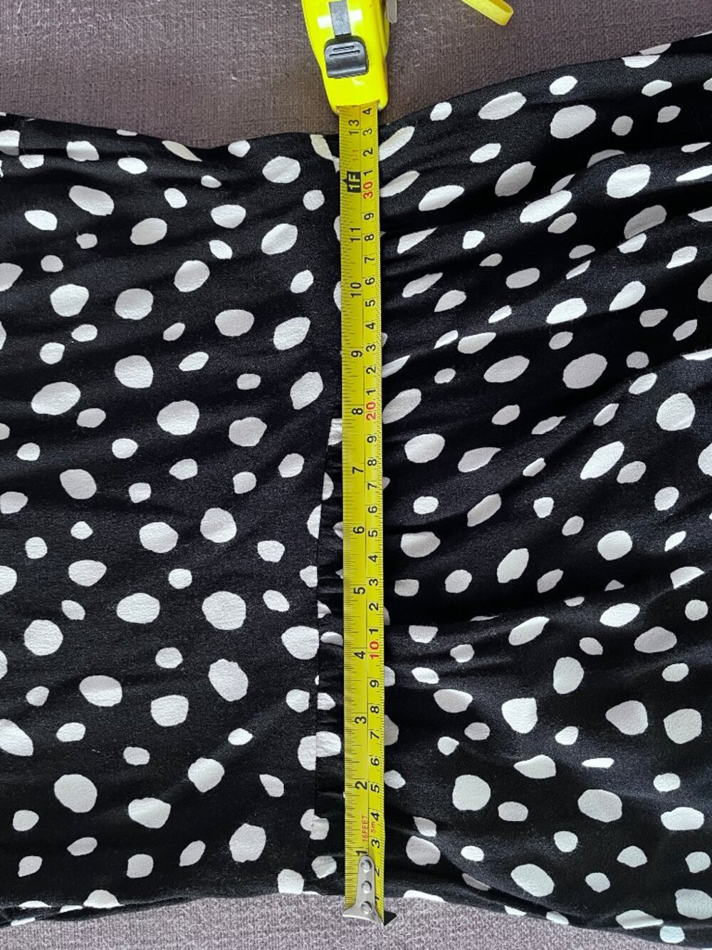 Reformation black & ivory polka dot midi dress - Picture 7 of 8